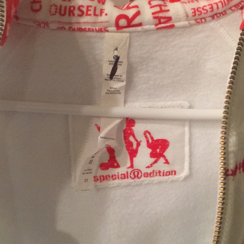 NWT Special Edition Lululemon Olympic hoodie sz4 - Picture 4 of 8